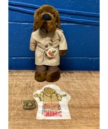 Vintage Scruff Mcruff Dakin Crime Dog Plush (1979) W/ Pin Badge &amp; Baggie... - $282.25 MXN