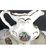 1868 George and Martha Washington Large Water Pitcher and Basin Gold Trim - £48.83 GBP