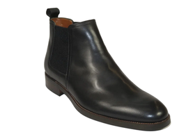 Men's Slip On Boot STEVE MADDEN Leather Upper Plain Toe Montreux Black image 8