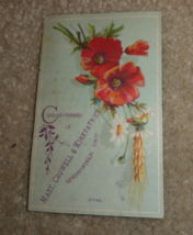 Vintage 1880s VTC Trade Card Mast Crowell &amp; Kirkpatrick Springfield Ohio - $21.78