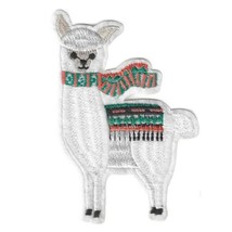 Alpaca Llama Iron On Patch 3.5&quot; Cute Peru Inca Animal Embroidered Applique New - £3.15 GBP