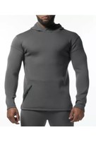 Alphalete Men’s ELMTS Fitted Hoodie - Charcoal, Size Large - $37.40