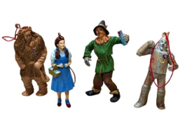 WIZARD of OZ Ornaments Dorothy Scarecrow Cowardly Lion Tin Man 3 Inch 2013 READ - £13.46 GBP