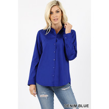  Classic Dress Shirt for Women   Collared Full Sleeve Classic Profession... - £17.13 GBP