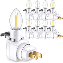 8 Pcs Plug In Night Light Module Includes 7 Watt Bulb Plug In Night Light Set Fo - £34.79 GBP