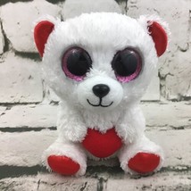 Ty Beanie Boos Cuddly The Valentines Bear Plush Stuffed Animal Soft Toy  - $7.91