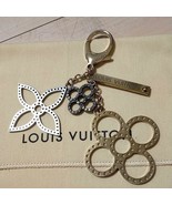 Auth Louis Vuitton Monogram Flower Bijoux Sac Tapage Gold/Silver Bag Charm - £265.96 GBP