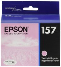 Epson T157620 (157) UltraChrome K3 Ink Cartridge (Light Magenta) in Reta... - $30.25