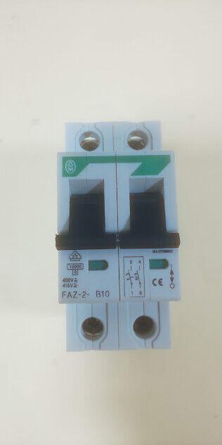 Moeller Klockner FAZ-2-B10 Circuit Breaker FAZ2B10 - $20.90