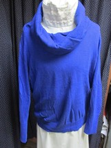 &quot;&quot;Royal Blue - Cotton Blend Cowl Neck Sweater&quot;&quot; - Chico&#39;s - Size 3 - £6.99 GBP