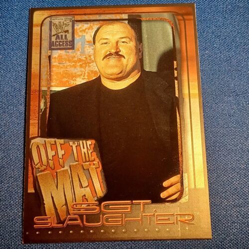 Primary image for SGT. Slaughter 2002 WWE Trading Card Raw Fleer All Access "Off The Mat" #74