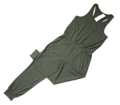 NWT Sweaty Betty Gary Jumpsuit in Olive Marl Racerback Stretch Jogger 1-... - £56.07 GBP