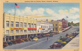 Looking East on Gurley Street Prescott, Arizona AZ Postcard D47 - $2.99