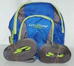 Lucky Buns 101BL Ski Trainer Color Blue Handle Leash Backpack image 1
