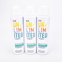 Degree Unlimited Antiperspirant Deodorant Fresh Dry Spray 3.8 oz lot of 3 bb4/25 - $23.53