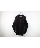 Vintage 90s Streetwear Womens 22W Sun Faded Full Zip Corduroy Shirt Jack... - $860.22 MXN