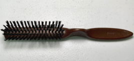 Vintage Goody Faux Wood Tone Brush Plastic Bristles Thumb Grip. 8.5” - £28.15 GBP