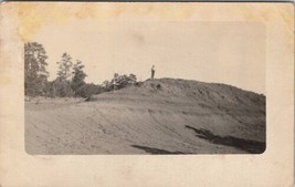 RPPC Man On Large Mound of Dirt Construction Site Postcard E21 - £6.24 GBP