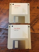 2 Vintage 1995 MAc Macintosh Video Software Installer 3.5&quot; Floppy Disks ... - $29.99
