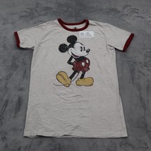 Disney Shirt Boys L White Red Short Sleeve Crew Neck Casual Character In... - £15.81 GBP