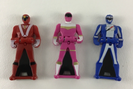 Power Rangers Keys Super Megaforce Operation Overdrive Pink Blue Red Bandai 2013 - $34.80