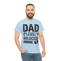 dad level unlocked gamer t shirt funny tee gift stocking stuffer idea for men - £12.25 GBP+