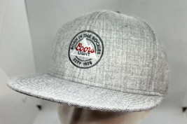 Coors Light Hat Cap Snap Back Gray Acrylic &amp; Wool Born in the Rockies Beer Mens - £15.86 GBP