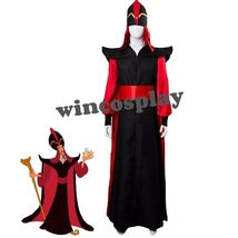 The Arabian Nights Aladdin Jafar Cosplay Costume Halloween Wizard Clothe... - £55.04 GBP