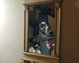 Vintage Syroco 2010 Ornate Baroque Rococo Style Gold Wall Mirror &amp; Candl... - $199.00