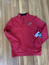 Farfield University Stags 1/4 Button Pullover NWT Red Mens Size M Connec... - $36.54