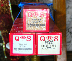 QRS Rolls The Music Goes Round &amp; Round,You&#39;re Nobody&#39;s Sweetheart Now,Green Eyes - £21.94 GBP