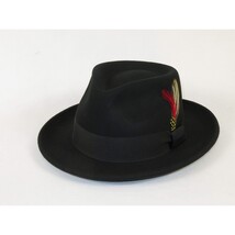 Men's Broner Wool Hat Classic Soft Fedora STREETWISE 73-041 Black image 5