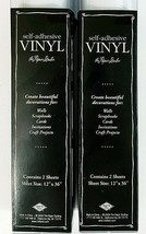 Paper Studio Self Adhesive Vinyl Sheets Adhesive Set Of 2 Boxes 12&quot; x 36... - $158.94 MXN