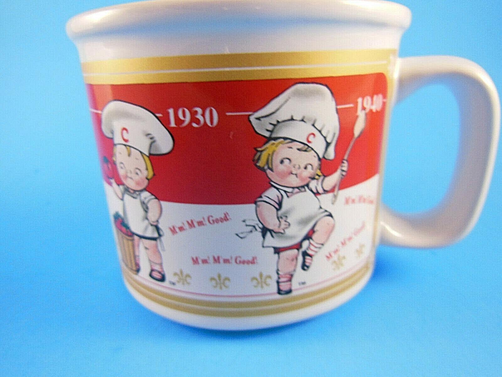 Campbell's Soup 1910-40 design Mug Bowl Cup 2001 Houston Harvest Gift Products - $7.91