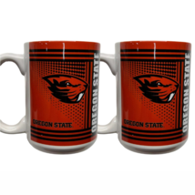 2pk NCAA Oregon State Beavers Collegiate Team Official 15oz Wave Coffee Cup Mug - $38.69