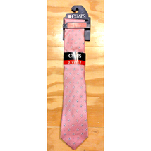 Chaps Mens Stretch Summer Pink Bay Flower Tie New Kohl&#39;s Retail $42 Silk... - $17.95