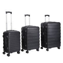 Travel Luggage Suitcae Set 3 Pcs Family Tourist Package 22.5 / 26.3 / 30&quot;, Black - £125.75 GBP