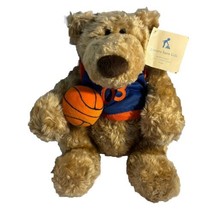 GUND Pottery Barn BASKETBALL CLANCY TEDDY BEAR 10&quot; Kids Plush Stuffed An... - $51.43