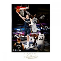 LUKA DONCIC Autographed Mavericks &quot;Reverse&quot; 16&quot; x 20&quot; Photograph PANINI LE 177 - £614.59 GBP