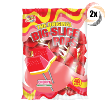 2x Bags | Alberts The Original Cherry Big Slice Pops | 48 Lollipops Per Bag - $25.59