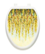 Toilet Tattoos Vinyl Art for your Toilet Lid Weeping Saffron Removable - $29.68 CAD