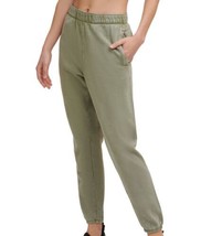 DKNY Womens Cotton Jogger Pants,Size Small,Olive - £34.67 GBP