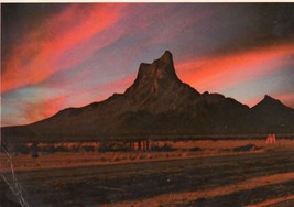 Sunset Over Picacho Peak Unposted Vintage Postcard Arizona Petley Studios - £7.74 GBP