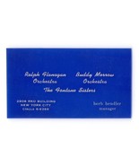 Ralph Flanagan Orchestra Fontane Sisters Vtg Blue Cellophane Business Ca... - £20.20 GBP