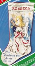 DIY Bernat Christmas Star Angel Holiday Counted Cross Stitch Stocking Ki... - $78.95
