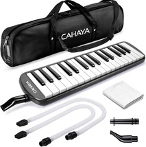 Black, Cy0050-1, Cahaya Melodica 32 Keys Double Tubes Mouthpiece Air Piano - $41.93