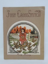 Just Cross Stitch Magazine September October 1985 Frosty Morning Seasons... - $7.91