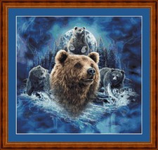 Bluemoon Brown BEARS-pdf X Stitch Chart Original Artwork © Steven M Gardner - $12.00