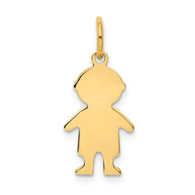 14k .011 Depth Engravable Boy Charm XM94/11 - $131.18