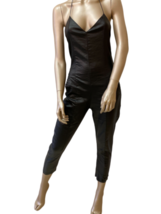 ONE TEASPOON Femmes Fitted Jumpsuit With Ankle Zippers Noir Taille S 17468 - £96.79 GBP